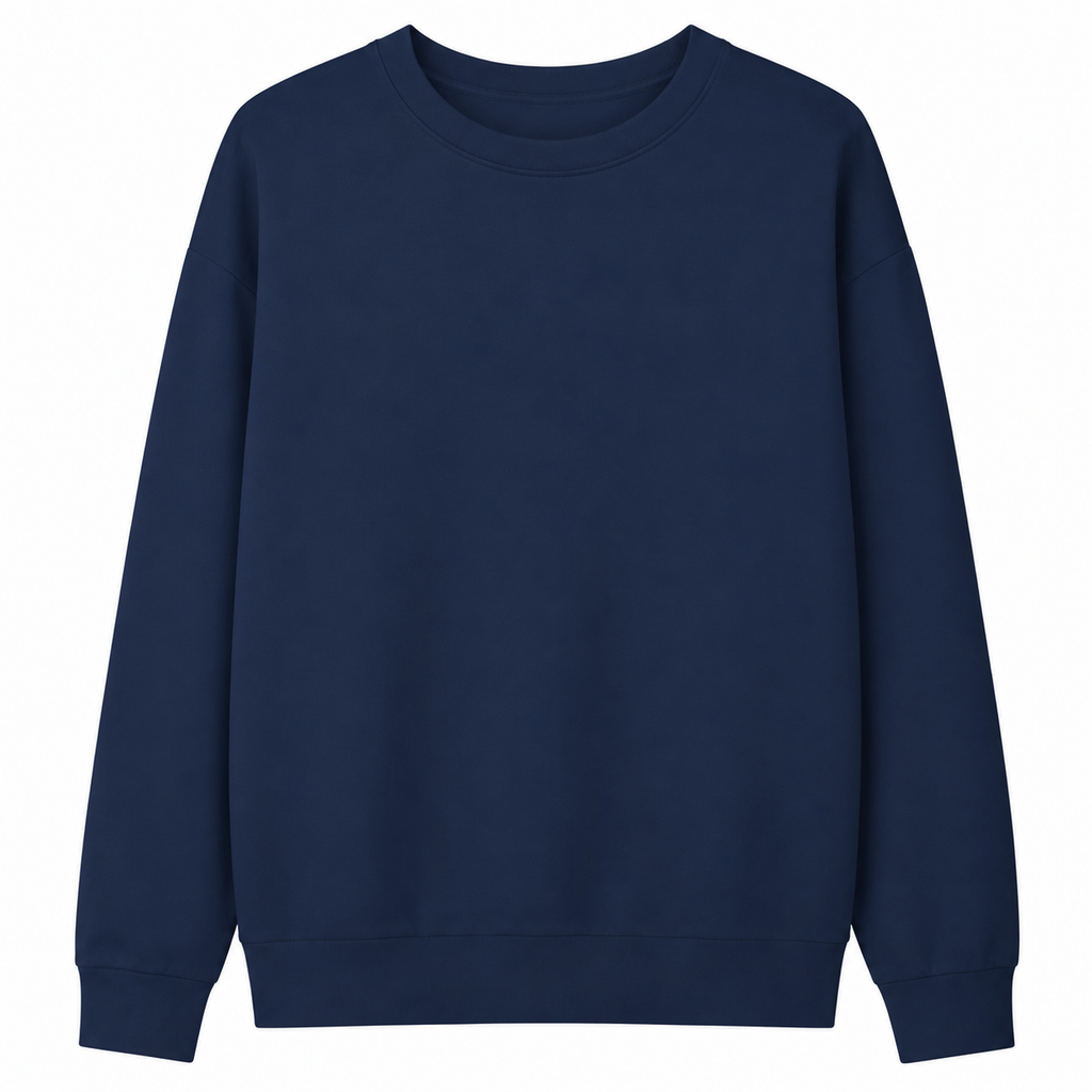 Basic Co. Cotton Sweatshirt - Deep Blue