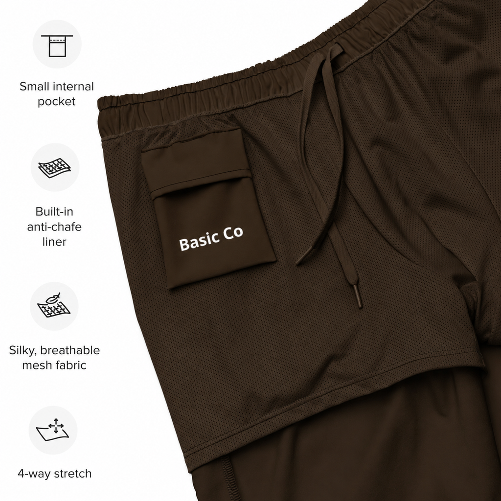 Basic Co. Swim Trunks - Espresso