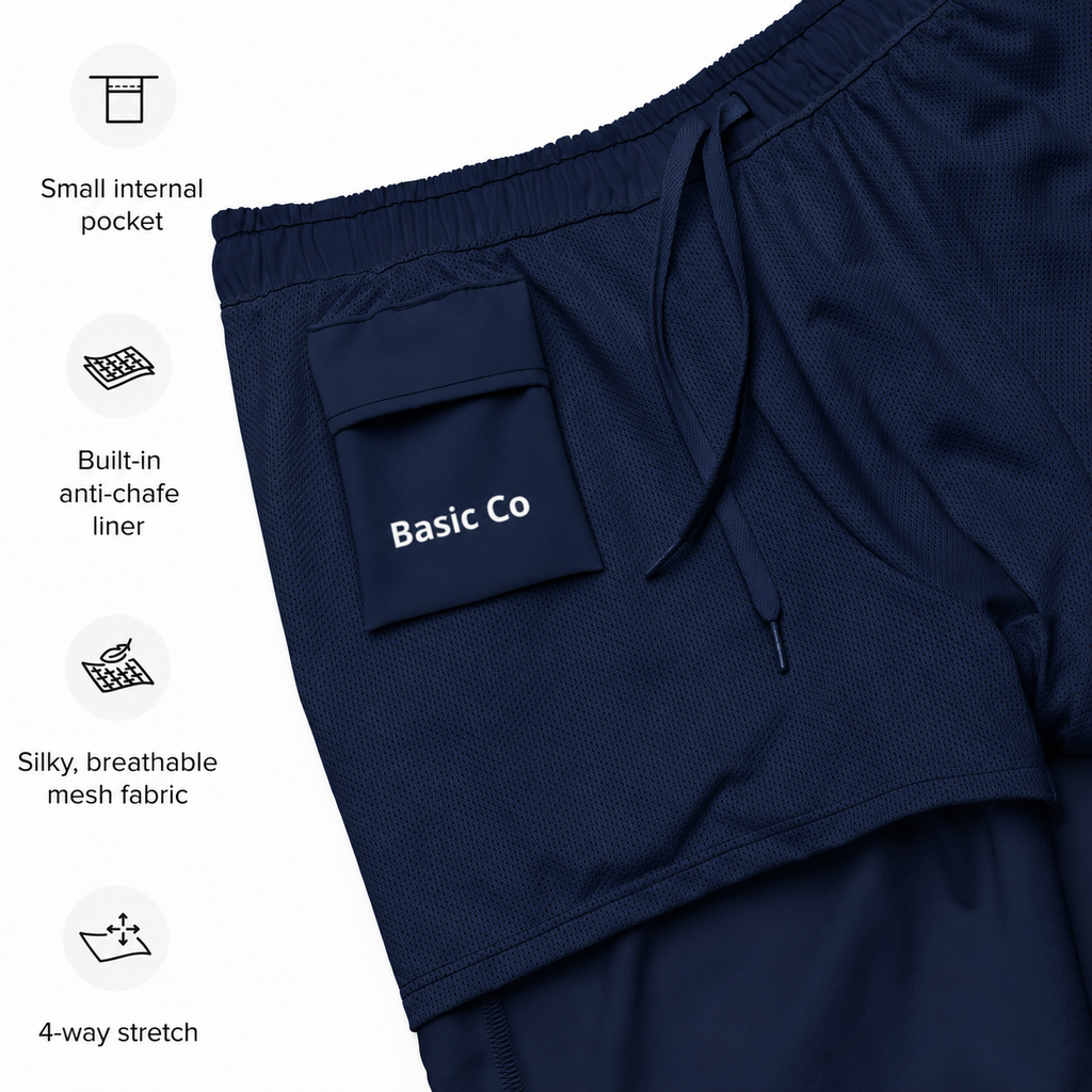 Basic Co. Swim Trunks - Deep Blue